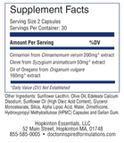 Liposomal Cinnamon, Clove & Oregano